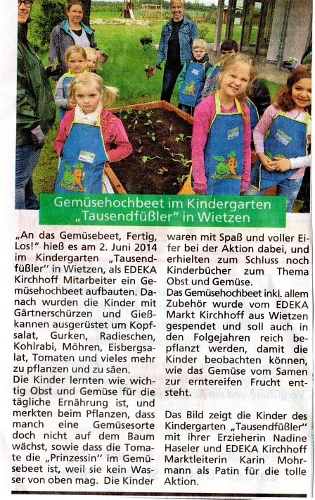 HamS, 04.07.2014 © Kindergarten Tausendfüßler