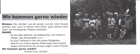 Juli 2002 © Kindergarten Tausendfüßler